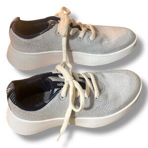 Allbirds Women's Tree Runner Gray Blue Athletic Running Shoes Sneakers Size 7.5